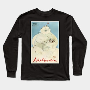 Adelboden,Schweiz, Ski Poster Long Sleeve T-Shirt